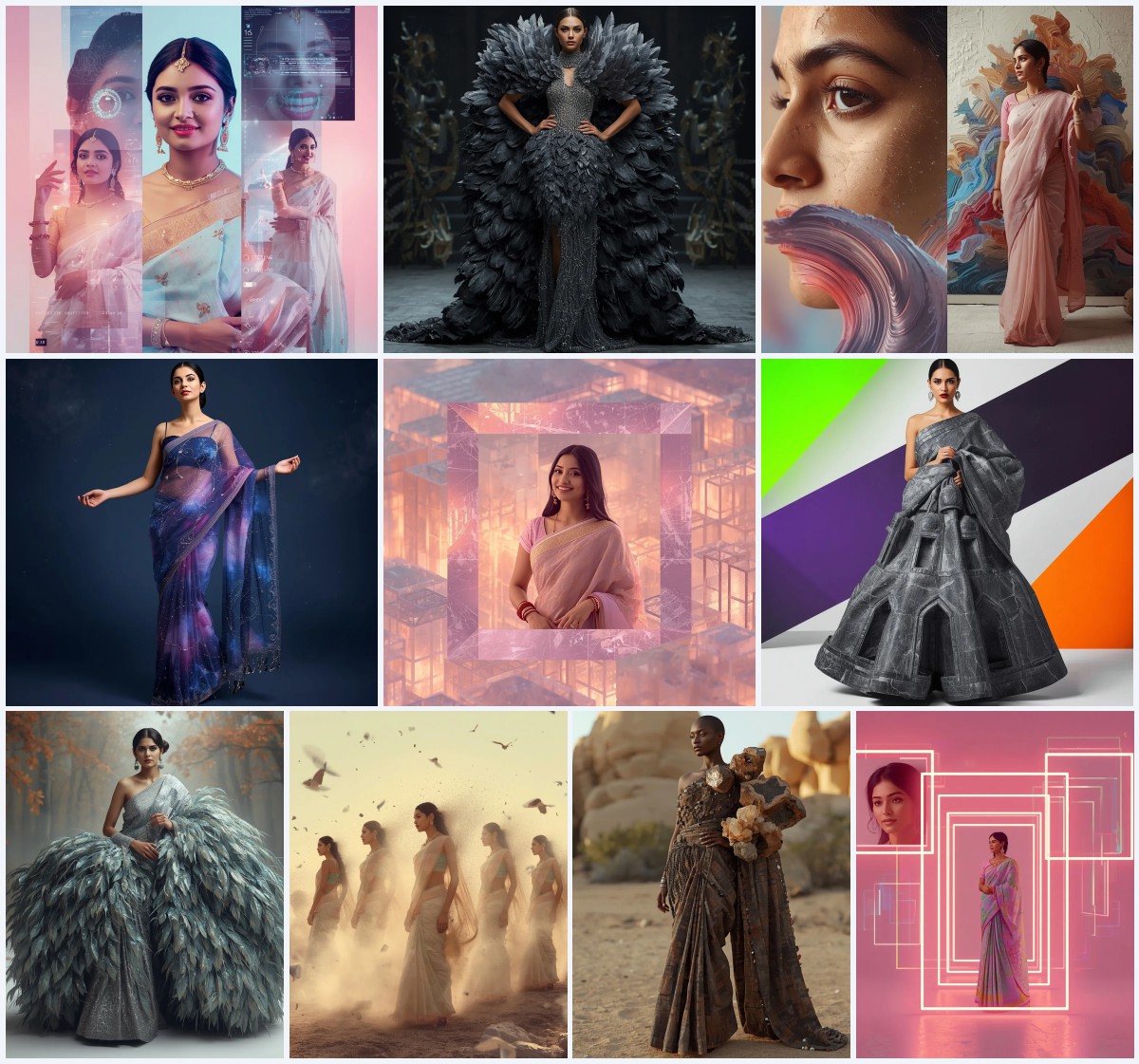 Best 10 Professional Saree AI Prompts for Elegant Farewell Photography | aesthetic saree prompt
